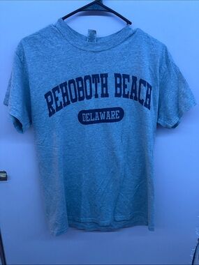 Gildan Heather Gray Rehoboth Beach Delaware Graphic Tee